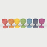 TickiT: podstawki do jajek Rainbow Wooden Egg Cups 7 el. - Noski Noski