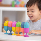 TickiT: podstawki do jajek Rainbow Wooden Egg Cups 7 el. - Noski Noski