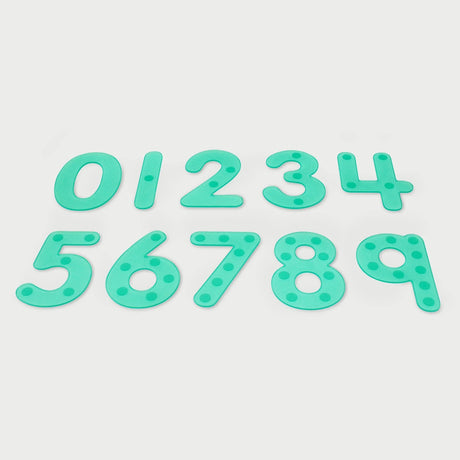 Cyfry Tickit SiliShapes Dot Numbers - 10 silikonowych cyferek dla dzieci, miękkie i elastyczne, idealne do nauki liczenia.