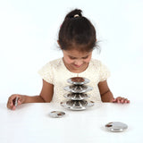 TickiT: srebrne sensoryczne dyski Sensory Reflective Silver Buttons 7 el. - Noski Noski