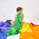 TickiT: tkanina do zabawy Rainbow Habutae Fabric Pack 7 el. - Noski Noski