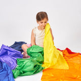 TickiT: tkanina do zabawy Rainbow Habutae Fabric Pack 7 el. - Noski Noski