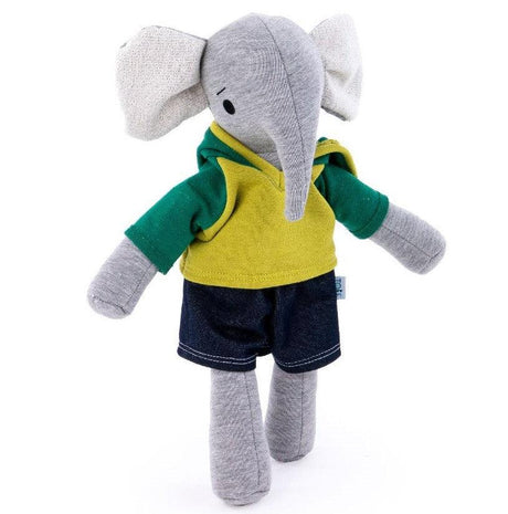 Pluszowy słoń Tobe Quinn – miękka i bezpieczna przytulanka, idealna dla dzieci na każdą przygodę i drzemkę.
