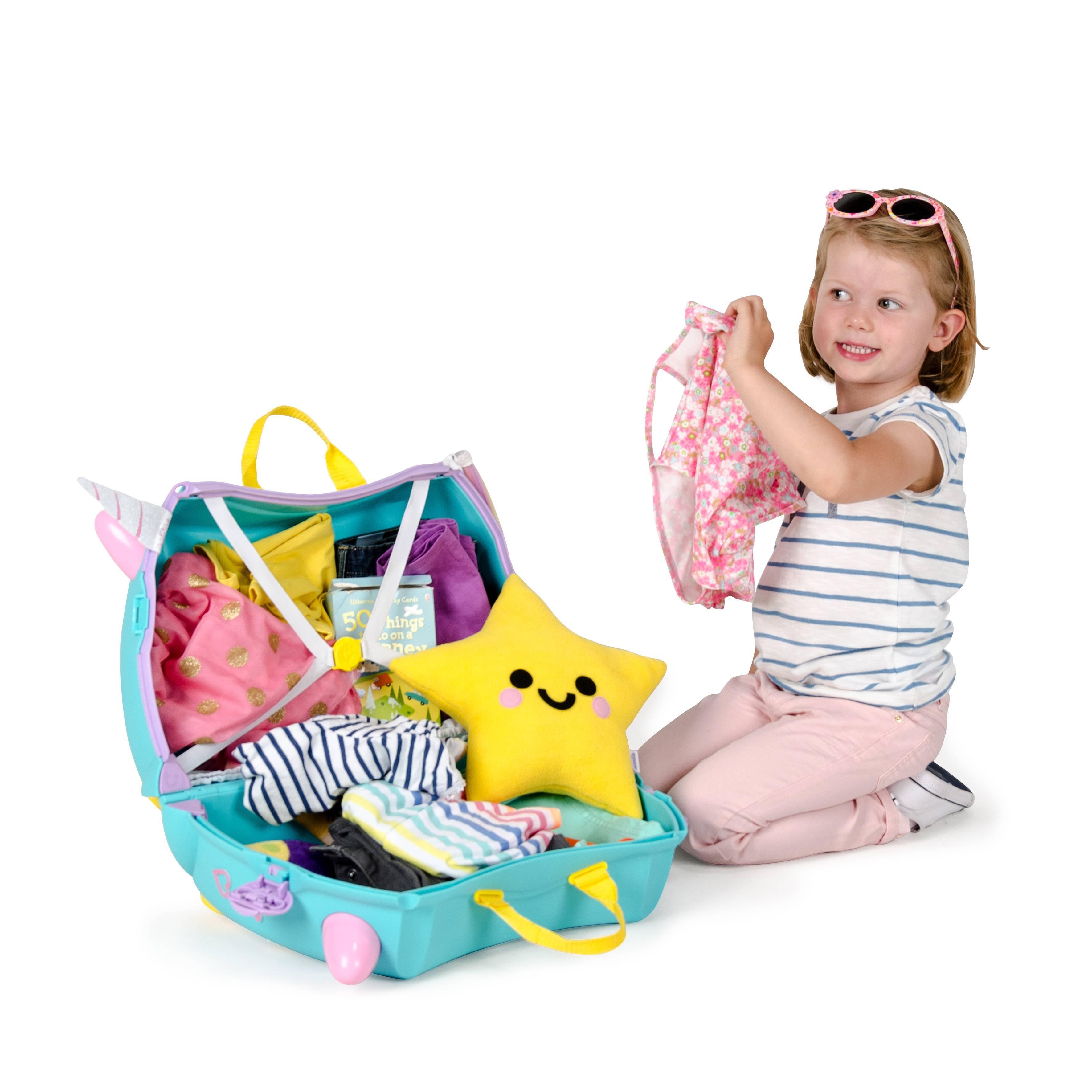 Trunki: jeżdżąca walizka dla dzieci jednorożec Una - Noski Noski