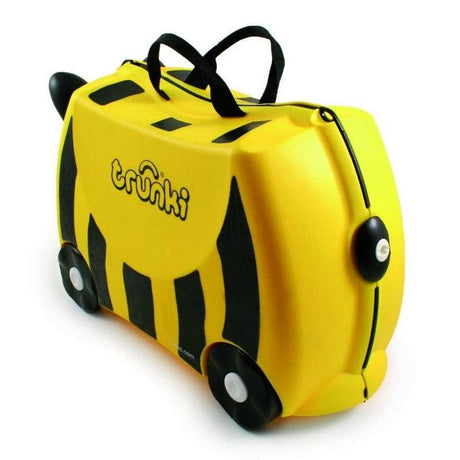 Jeżdżąca walizka dziecięca Trunki Bernard pszczółka, lekka i pojemna, idealna dla przedszkolaków na każdą podróż.
