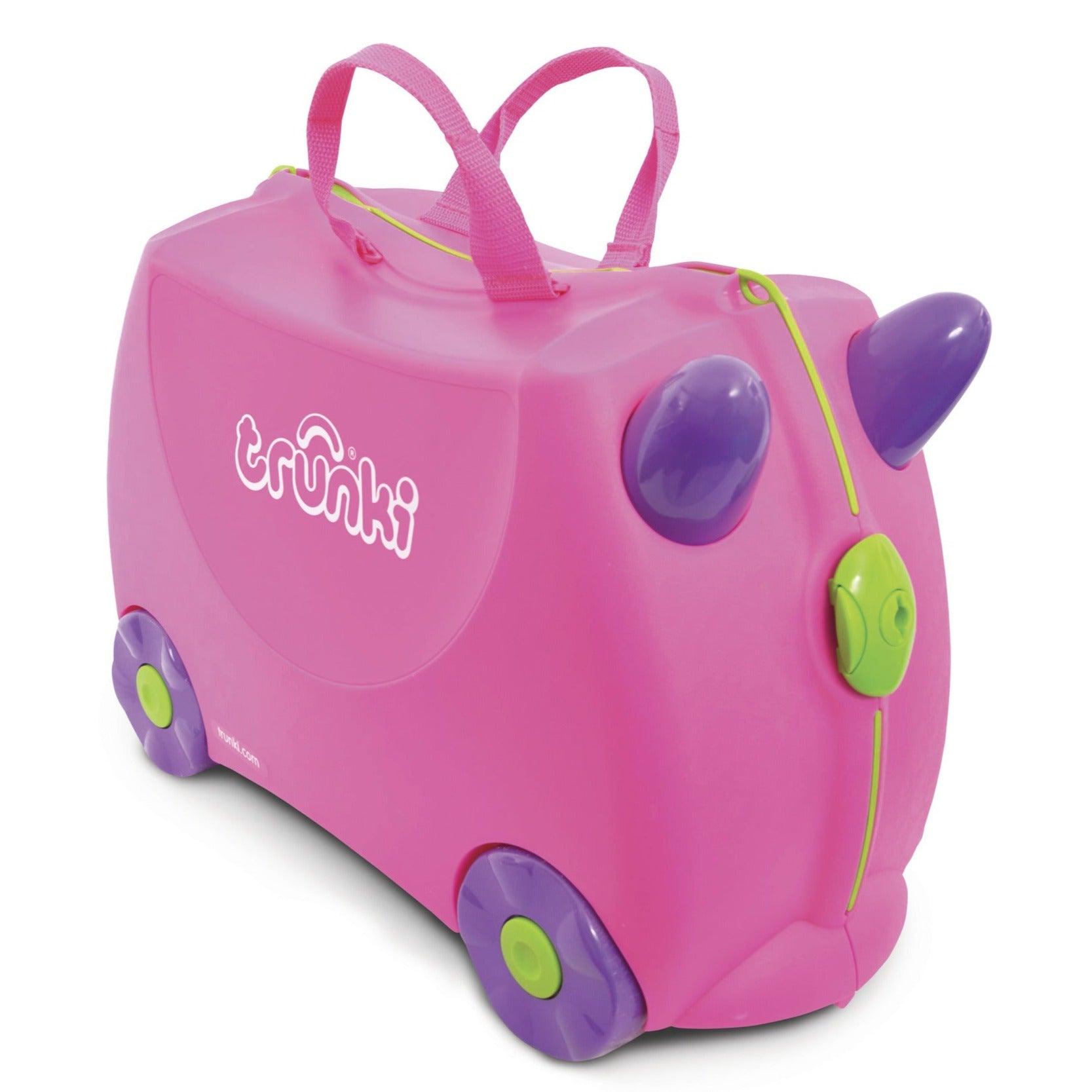 Trunki: jeżdżąca walizka dla dzieci różowa Trixie - Noski Noski