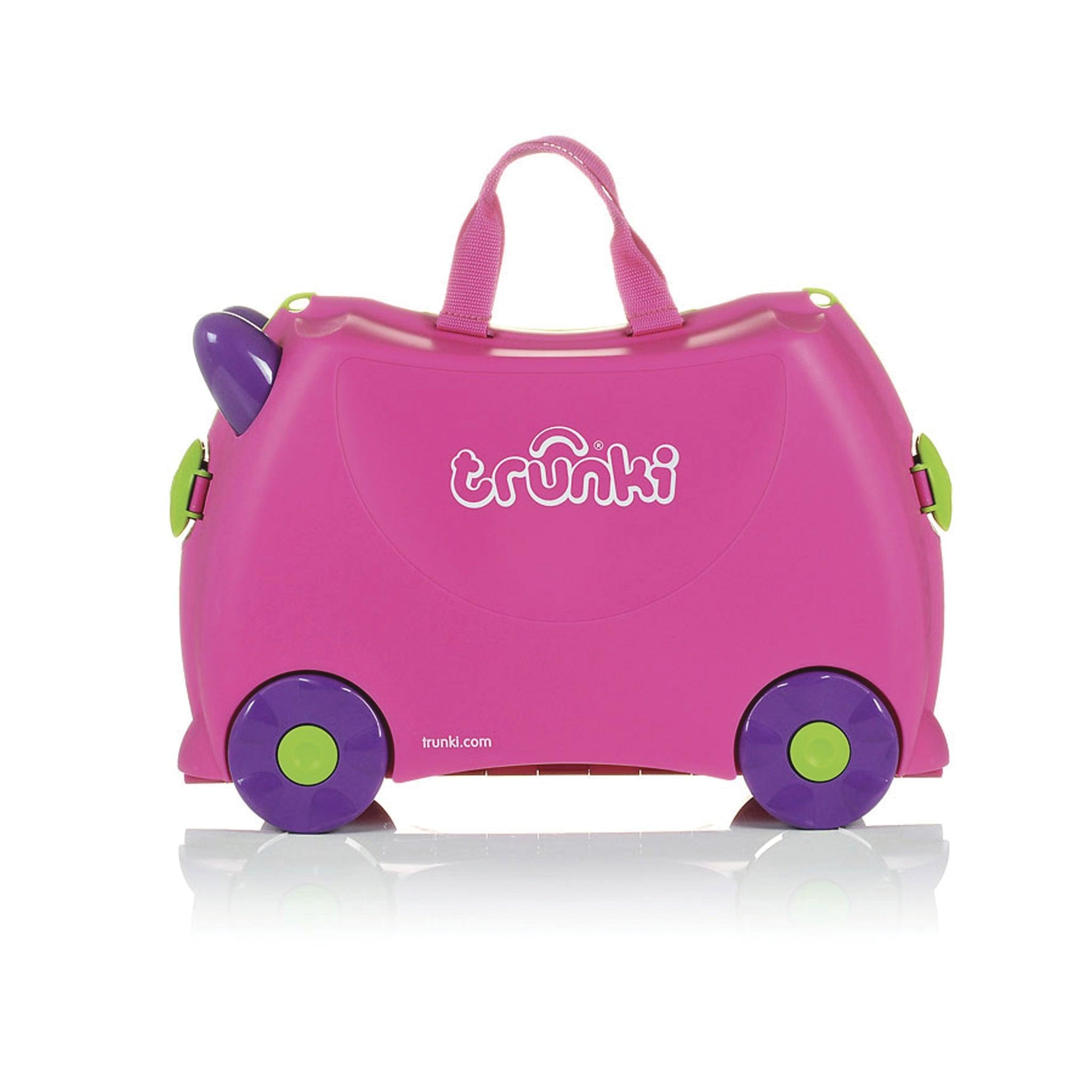 Trunki: jeżdżąca walizka dla dzieci różowa Trixie - Noski Noski