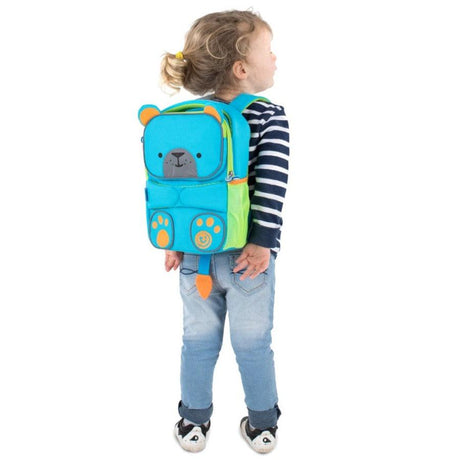 Kolorowy, odblaskowy plecak Trunki Toddlepak Bert dla przedszkolaka, idealny do przedszkola i żłobka, wygodny i bezpieczny.