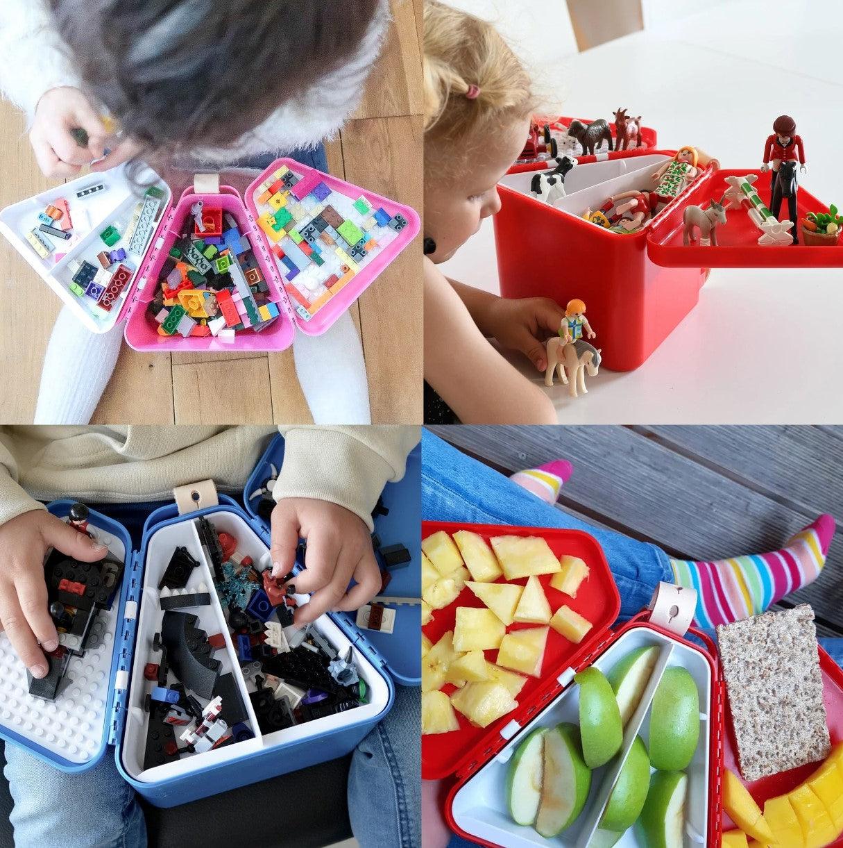 Trunki: podróżne pudełko na zabawki TeeBee Toybox & Play Tray - Noski Noski