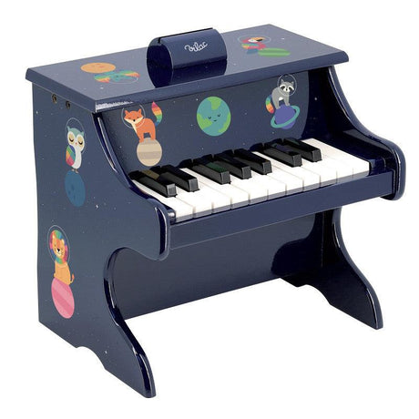 Fortepian Vilac Tęcza Andy Westface drewniany dla dzieci, 18 klawiszy i nuty, idealne pierwsze pianino dla małych muzyków.