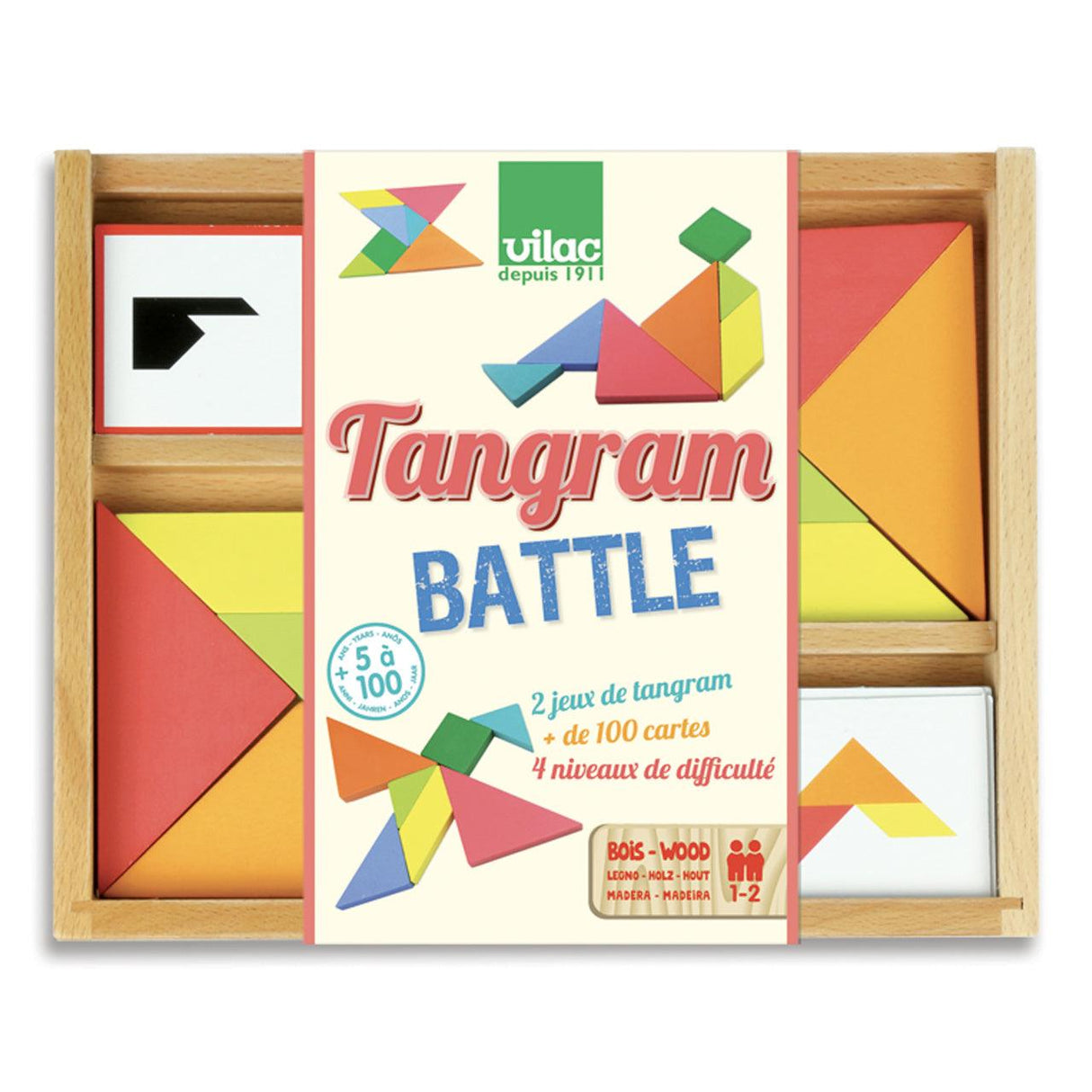 Vilac: dwusobowa gra Tangram Battle - Noski Noski