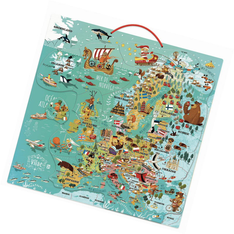 Vilac: magnetyczna Mapa Europy - Noski Noski