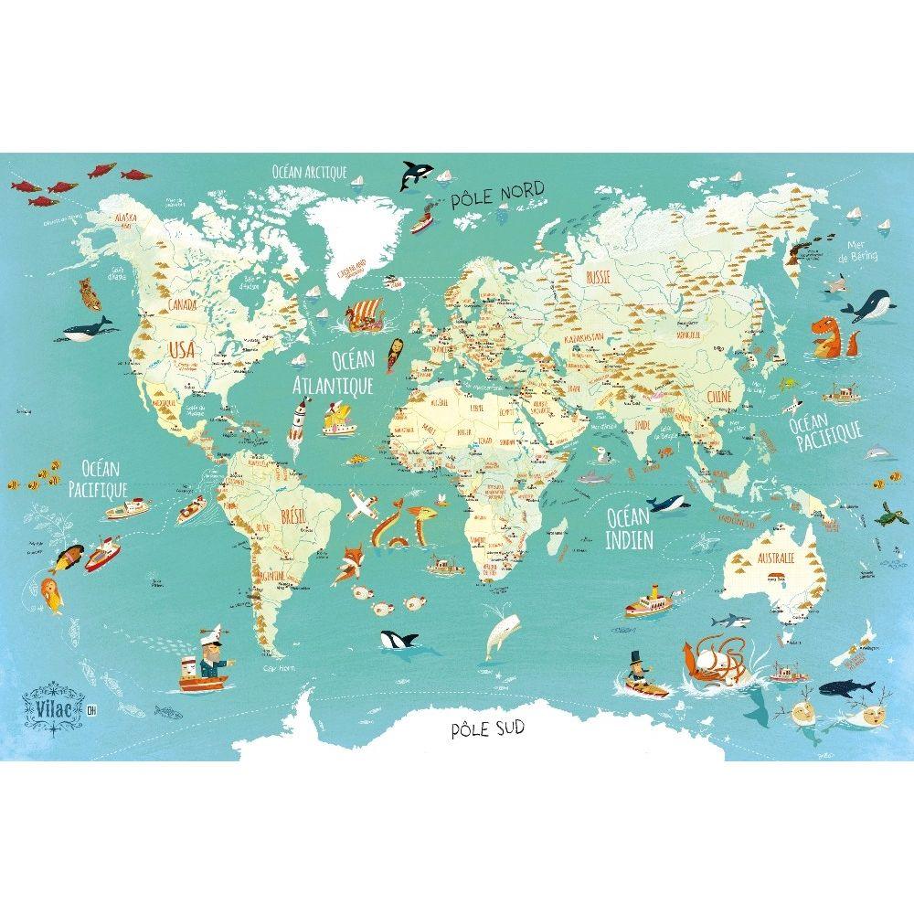 Vilac: magnetyczna Mapa Świata - Noski Noski