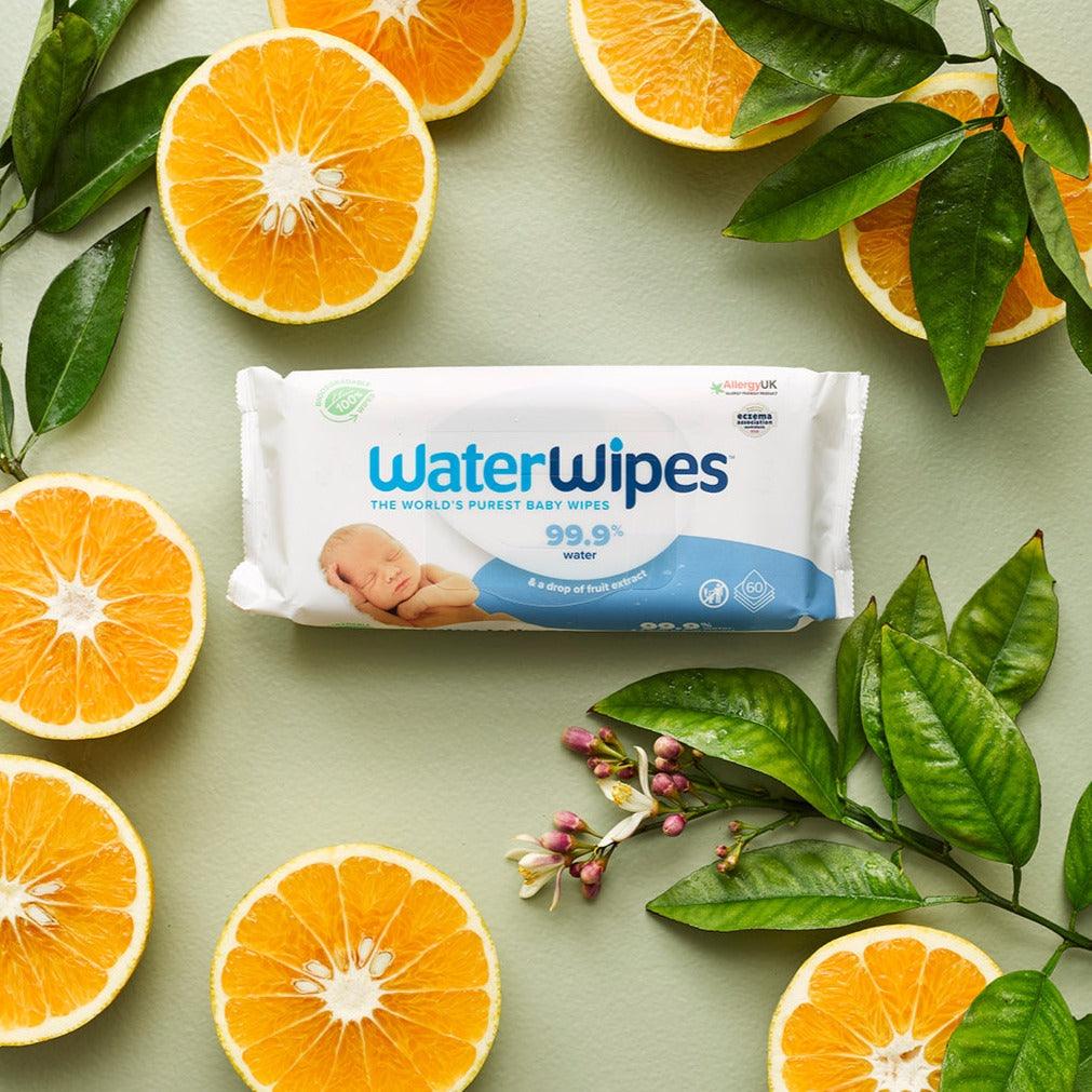 WaterWipes: chusteczki nasączane czystą wodą BIO 4 x 60 szt. - Noski Noski