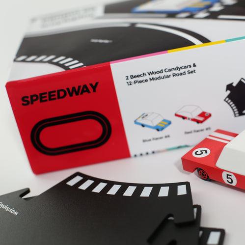 Waytoplay x CandyLab: zestaw droga do układania i samochodziki Speedway - Noski Noski
