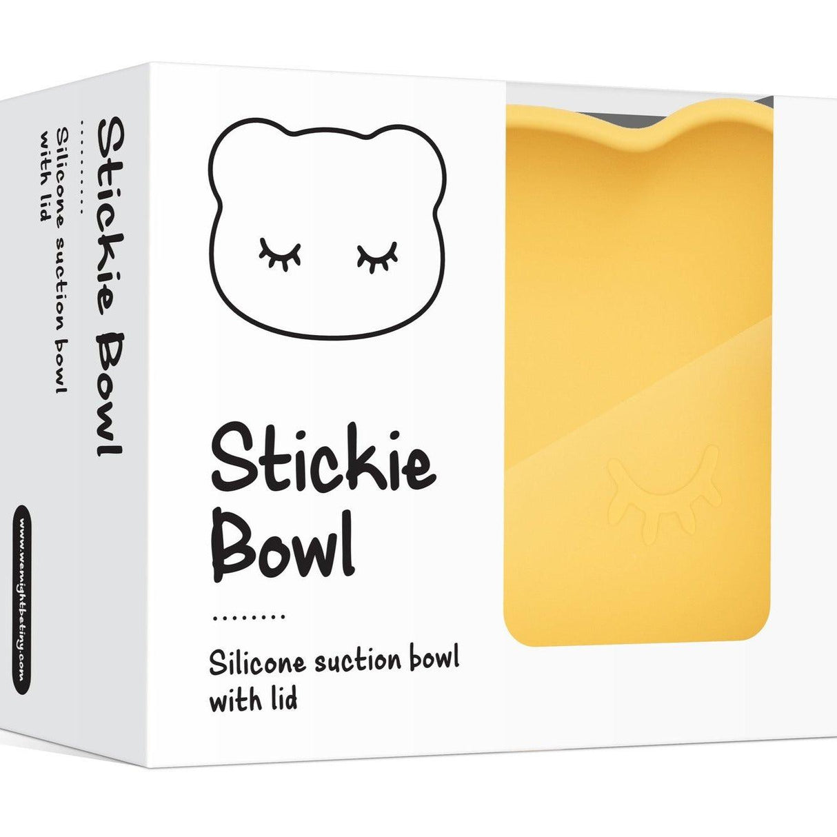 We Might Be Tiny: silikonowa miseczka z przyssawką i pokrywką miś Sticky Bowl - Noski Noski