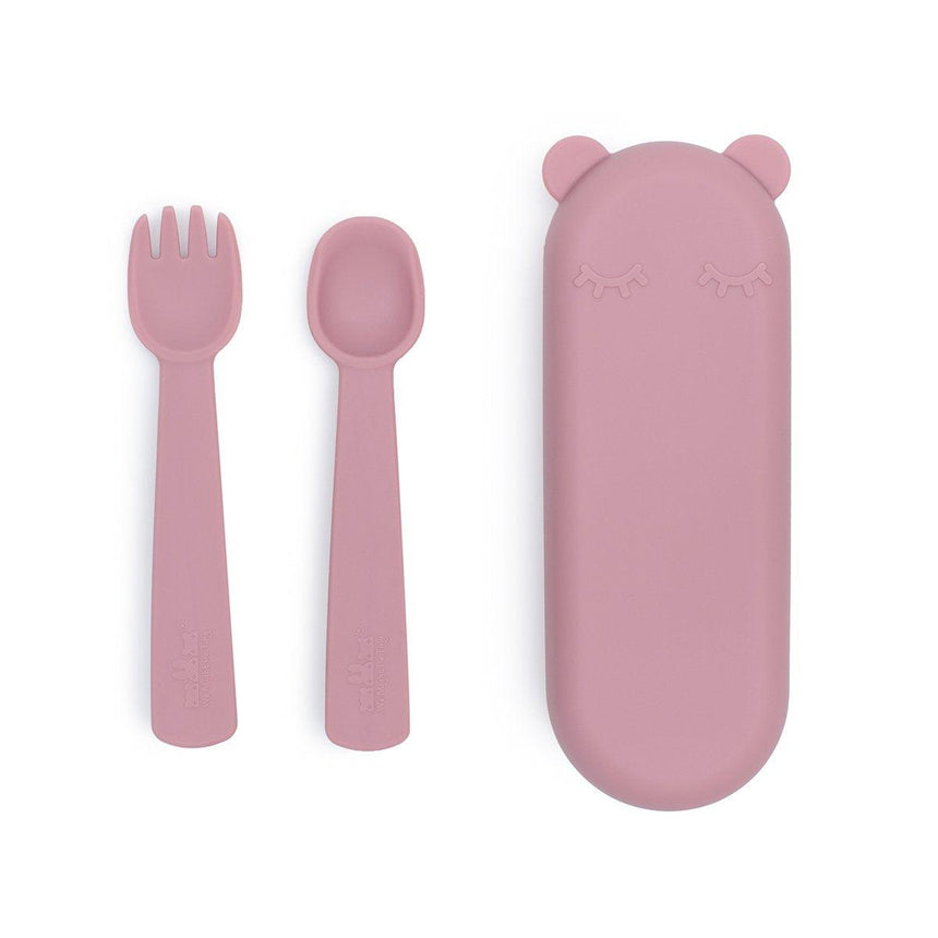 We Might Be Tiny: sztućce w etui miś Feedie Fork & Spoon Set - Noski Noski