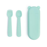 We Might Be Tiny: sztućce w etui miś Feedie Fork & Spoon Set - Noski Noski