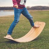 Wobbel: deska do balansowania bez filcu Wobbel Board Original Bamboo - Noski Noski