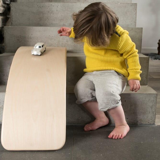 Wobbel: lakierowana deska do balansowania bez filcu Wobbel Board Original Eucalyptus - Noski Noski