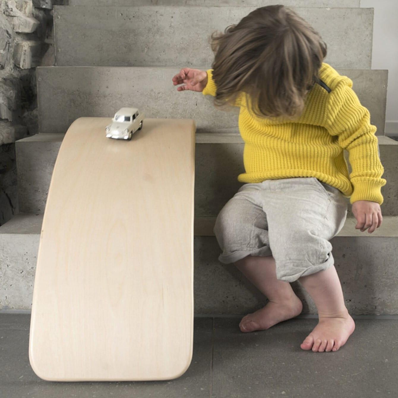 Wobbel: niemalowana deska do balansowania bez filcu Wobbel Board Original Unpainted - Noski Noski