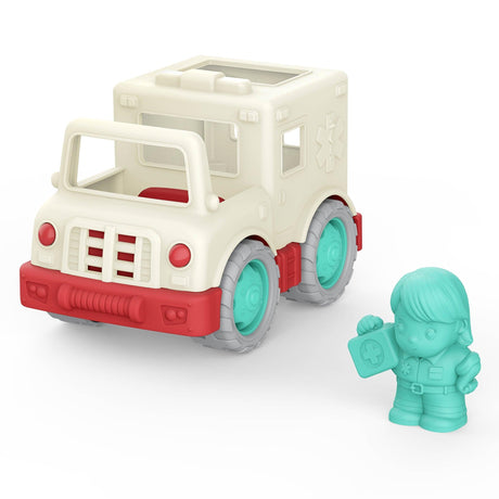 Wonder Wheels Little Ambulance Mini z otwieranymi drzwiami i figurką ratownika - idealna zabawka dla małego lekarza