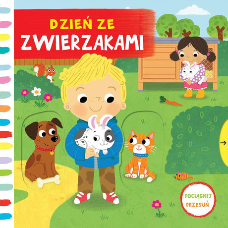 Wydawnictwo Olesiejuk: Dzień ze zwierzakami - pociągnij/ przesuń - Noski Noski