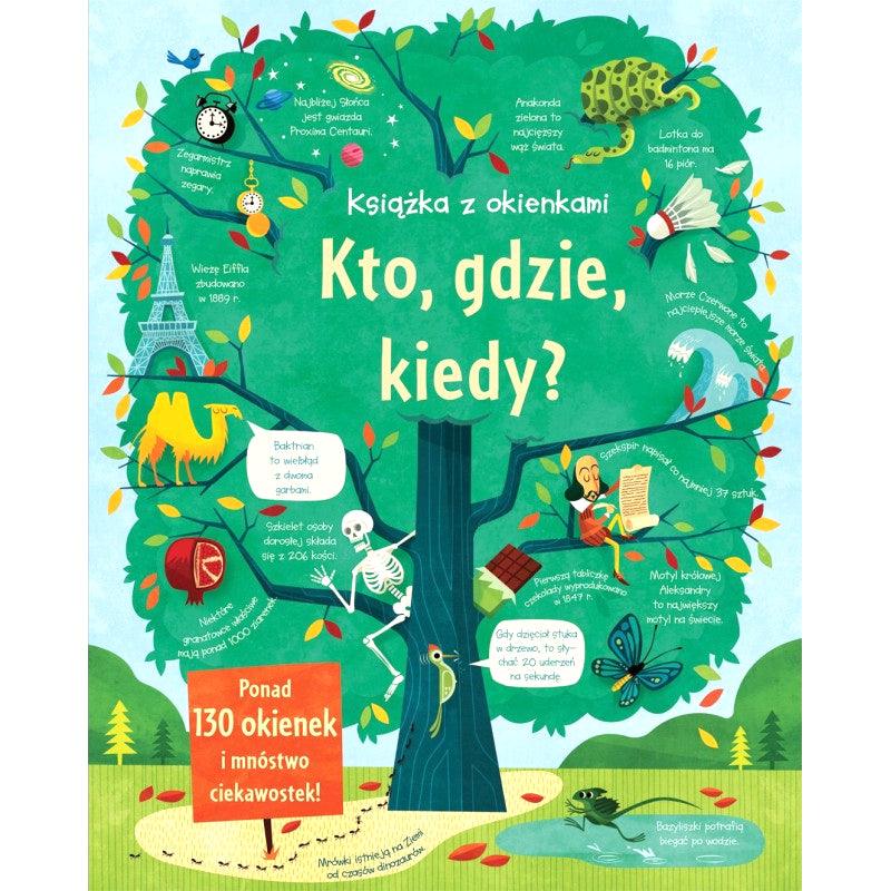 Wydawnictwo Olesiejuk: książka z okienkami Kto, gdzie, kiedy? - Noski Noski